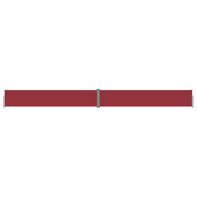 vidaXL Ištraukiama šoninė pertvara, raudonos spalvos, 117x1200cm