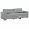 vidaXL Trivietė sofa, &scaron;viesiai pilka, 220x78x80 cm, audinys