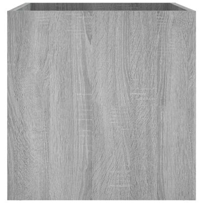 vidaXL Lovelis, pilkos ąžuolo spalvos, 40x40x40cm, apdirbta mediena
