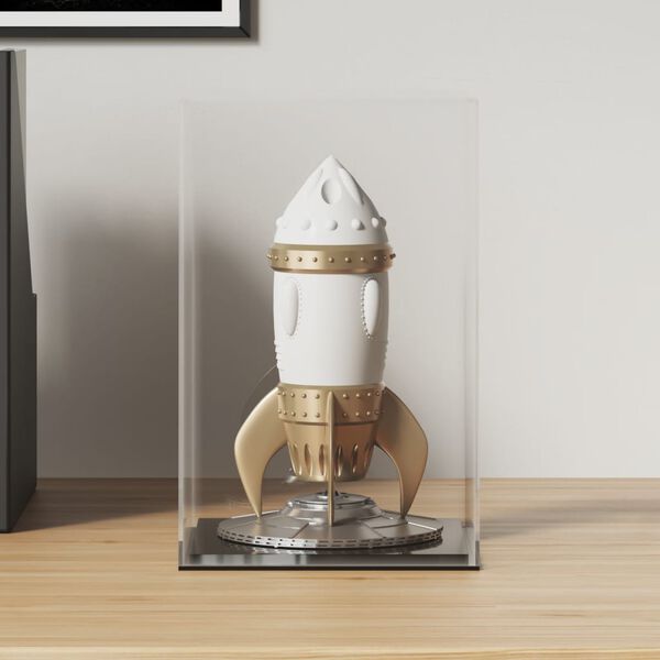 vidaXL Eksponavimo dėžė, skaidri, 14x14x22 cm, akrilas