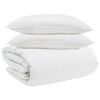 vidaXL Antklodžių rinkinys su pagalve 3 pcs Balta Plunksna