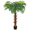 vidaXL Dirbtinis paprastasis cikas su vazonu, žalias, 160cm