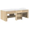 vidaXL Vaikų Auk&scaron;tas Lova 2 pcs Sonoma ąžuolas 90 x 200 cm