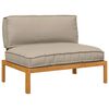 vidaXL Sofos komplektas Taupe 120 x 92 x 69 cm Kietos akacijos mediena
