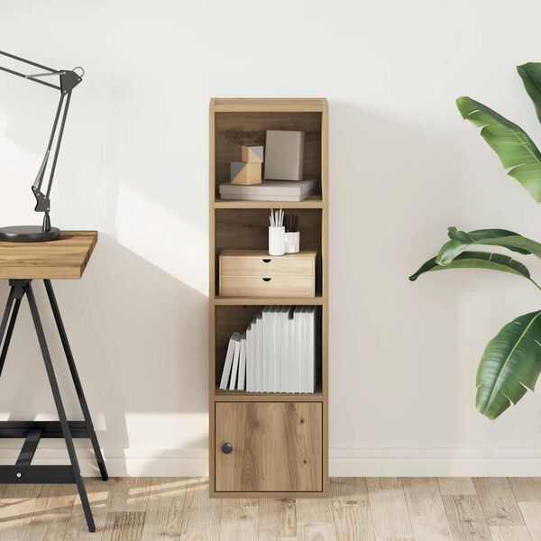 vidaXL Knygų spinta, artisano ąžuolo, 31x24x102cm, apdirbta mediena