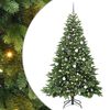 vidaXL Dirbtinė Kalėdų eglutė su 300 LED Žalia 210 cm PE ir PVC