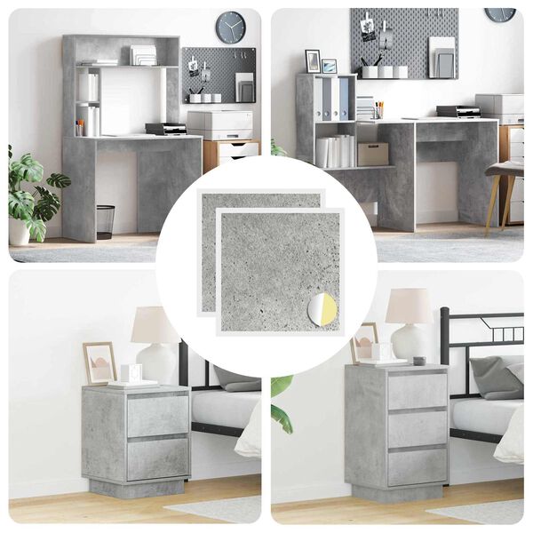 vidaXL Savistovaus Dangčio Varžtas 2 pcs Betono pilka &Oslash; 20 x 0,5 mm