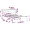 vidaXL Lovos rėmas Tamsiai pilka 140 x 200 cm Kietos pu&scaron;ies mediena