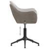 vidaXL Pasukama valgomojo kėdė, &scaron;viesiai pilkos spalvos, aksomas