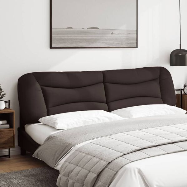 vidaXL Galvūgalio pagalvėlė, Hvar, tamsiai rudos spalvos, 200cm, audinys