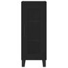 vidaXL Komoda, juodos spalvos, 34,5x34x180cm, apdirbta mediena