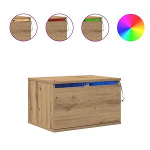 vidaXL Sieninis naktinis staliukas Amatininkų ąžuolas 50 x 36 x 30 cm