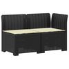vidaXL 2-Vietis Sodo Sofas su Pagalvėlėmis, Atrodo kaip Ratano