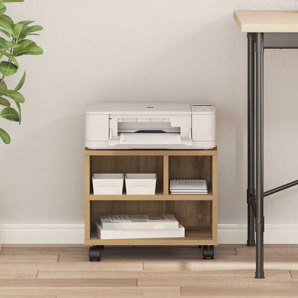 vidaXL Spausdintuvo laikiklis Amatininkų ąžuolas 41 x 32 x 34,5 cm