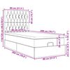 vidaXL Osmanų lovos rėmas su čiužiniais, rožinis, 80x200cm, aksomas