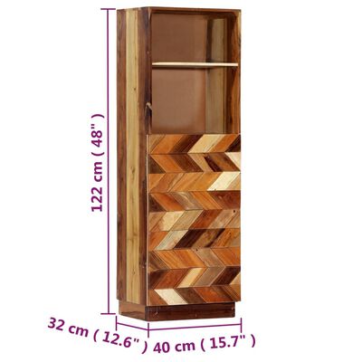 vidaXL Komoda, 40x32x122 cm, perdirbtos medienos masyvas