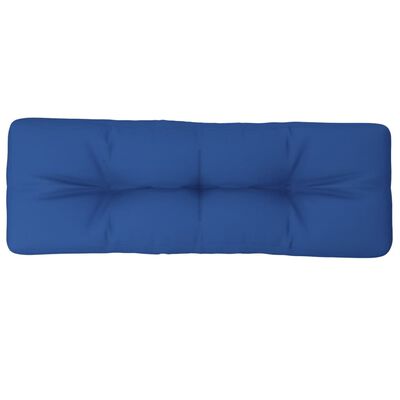 vidaXL Paletės pagalvėlė, karališka mėlyna, 120x40x12cm, audinys
