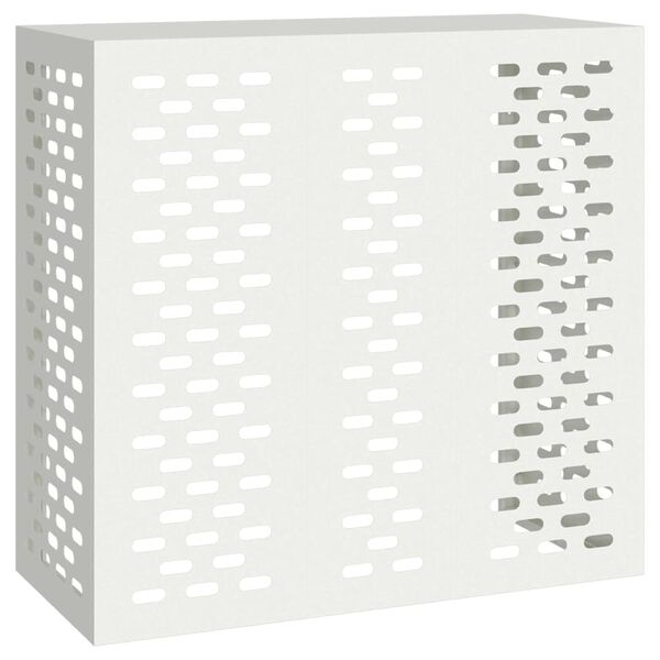 vidaXL Kondicionierių uždangalas Balta 110 x 50 x 105 cm Plienas