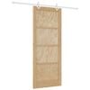 vidaXL Slankios durys Natūrali ir Balta 86 x 211 cm