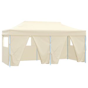 vidaXL &Scaron;ventės palapinė 291 x 580 x 315 cm Kreminė Oksfordo audinys