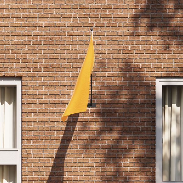 vidaXL Vėliavos Stiebo Laikiklis Juoda 13 x 6 x 0,2 cm Plienas