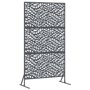 vidaXL Privatumo žaliuzės 100 x 50 x 180 cm Plienas Antracito