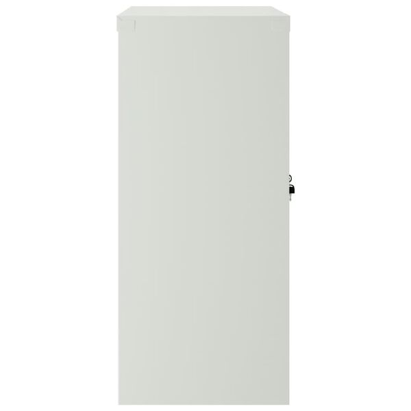 vidaXL Biuro spintelė, 2 durys, pilka, 90cm, plienas