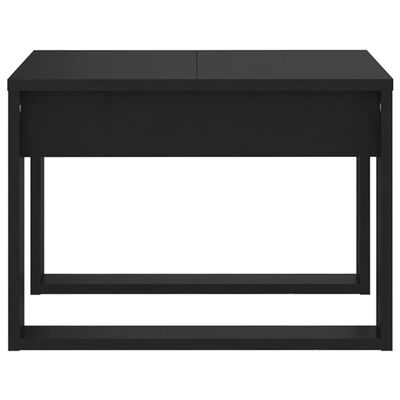 vidaXL Šoninis staliukas, juodos spalvos, 50x50x35cm, MDP