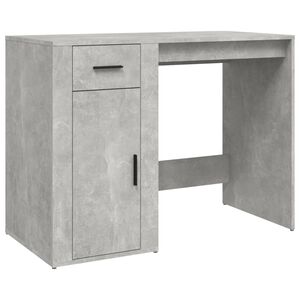 vidaXL Ra&scaron;omasis stalas, betono pilkas, 100x49x75cm, apdirbta mediena