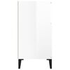 vidaXL Šoninė spintelė, balta, 60x35x70cm, apdirbta mediena, blizgi