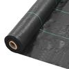 vidaXL Agroplėvelė nuo piktžolių ir &scaron;aknų, juoda, 2x100 m, PP