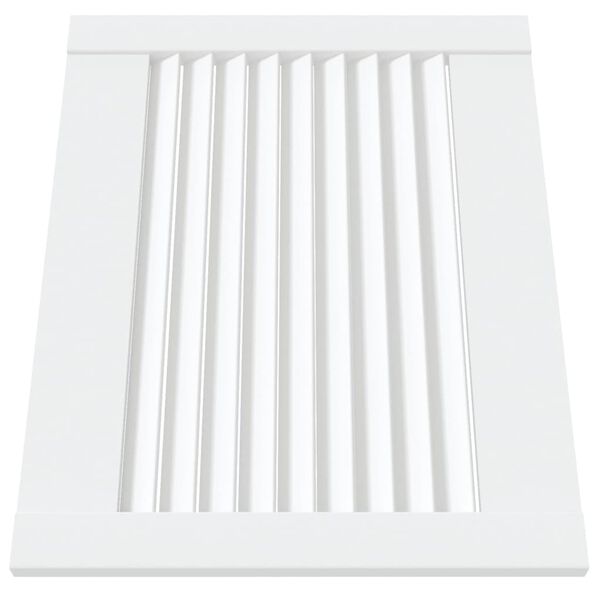 vidaXL Spintelės durelės, 2vnt., baltos, 39,5x49,4cm, pušis