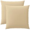 vidaXL Pagalvėlės užvalkalas 2 pcs HEERLEN Smėlio 60 x 60 cm