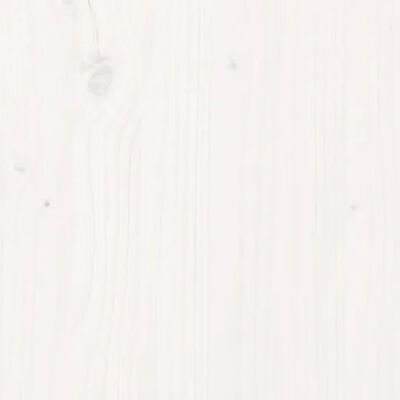 vidaXL Šoninė spintelė, balta, 100x40x75cm, pušies medienos masyvas