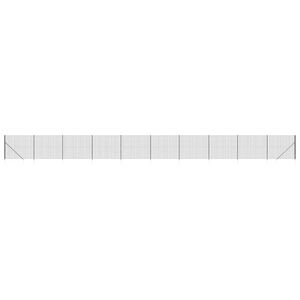 vidaXL Vielinė tinklinė tvora su smaigais, antracito spalvos, 1,4x25m