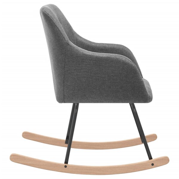 vidaXL Supama kėdė, &scaron;viesiai pilkos spalvos, audinys