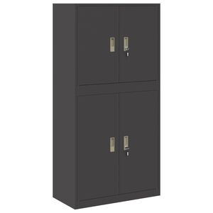 vidaXL Oppbevaringsskap 2 vnt. Juoda 80 x 40 x 160 cm Plienas