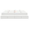 vidaXL Lova su daiktų laikymo vieta Balta 200 cm Apdirbta mediena