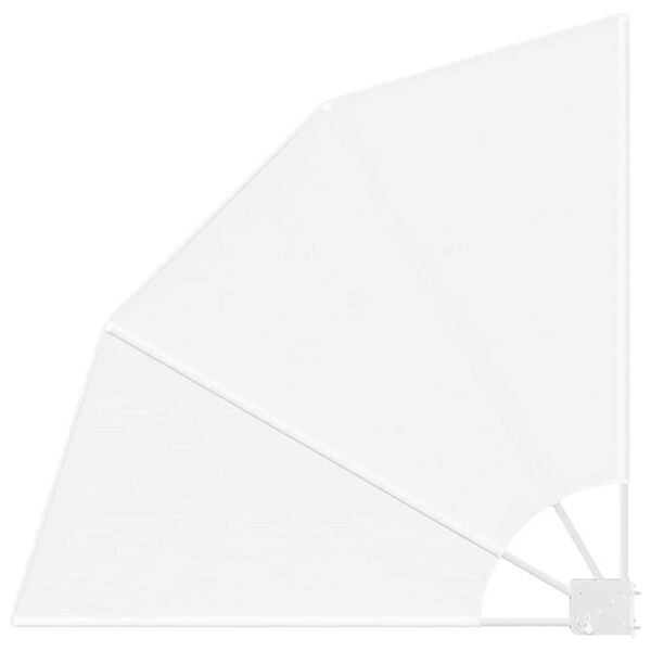 vidaXL Balkono privatumo ekranas Balta 115 x 115 cm audinys