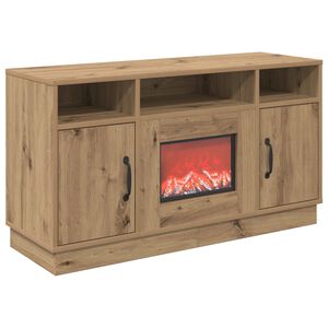 vidaXL Elektrinis židinys Artisano ąžuolo 100 x 33 x 55 cm