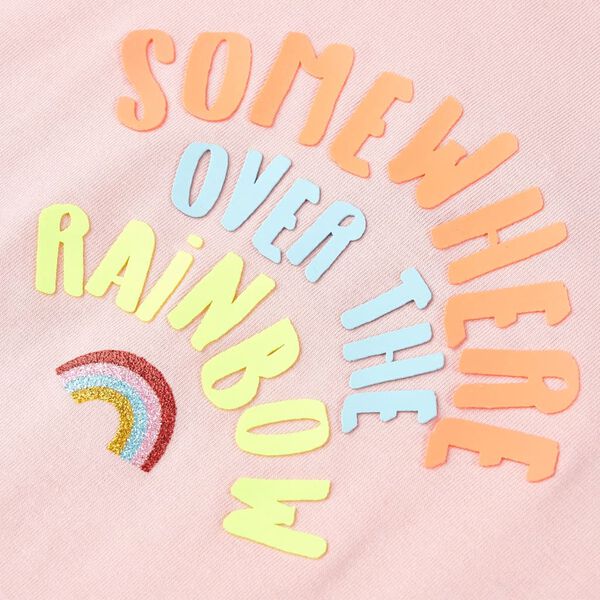 Vaikiški marškinėliai, šviesiai rožinės spalvos, 116 dydžio