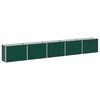 vidaXL Pakelta sodo lova Žalia 400 x 40 x 55 cm Galvanizuotas plienas