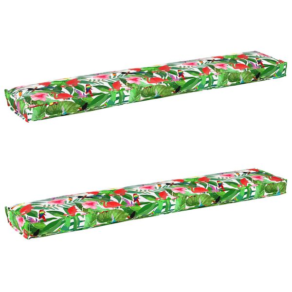 vidaXL Pallet pagalvių rinkinys 2 pcs Tropinė džiunglė 200 x 40 x 8 cm
