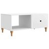 vidaXL Kavos staliukas Balta 90 x 50 x 40 cm Apdirbta mediena