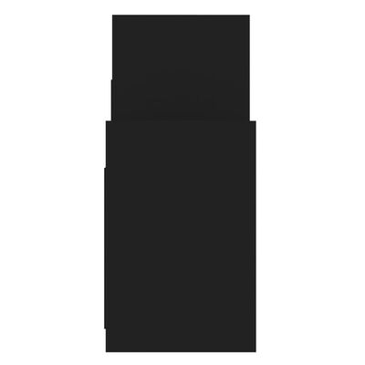 vidaXL Šoninė spintelė, juodos spalvos, 60x26x60cm, MDP