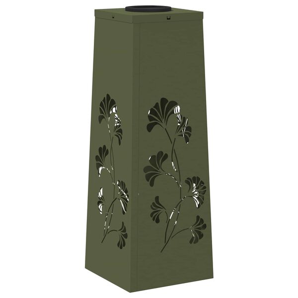 vidaXL Saulės LED &scaron;aligatvio &scaron;viesa 2 pcs Alyvuogių žalia