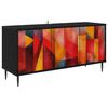 vidaXL Televizoriaus spintelė HEESCH 102 x 33 x 51 cm Juodojo ąžuolo
