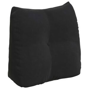 vidaXL Apsaugos Pagalvė Juoda 45 x 24 x 50 cm Aksomas