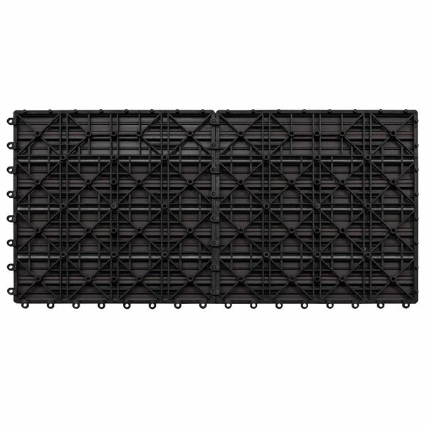 vidaXL Terasinė Plytelė 6 pcs Tamsiai rudas 60 x 30 cm MPK