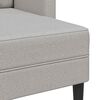 vidaXL dvivietė sofa su gultu L formos debesies pilka 125 cm audinys